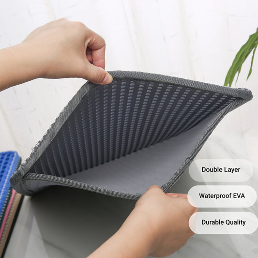 Double-Layer Cat Litter Mat - Waterproof Honeycomb Trapper | Easy-Clean & Paw-Friendly