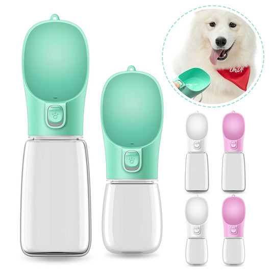 Portable Pet Water Bottle — Leak-Proof One-Touch Travel Flask for Dogs & Cats