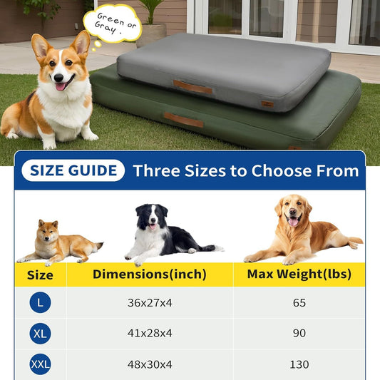 Inflatable Waterproof Dog Bed - Outdoor Travel Mat | Foam & Air Comfort