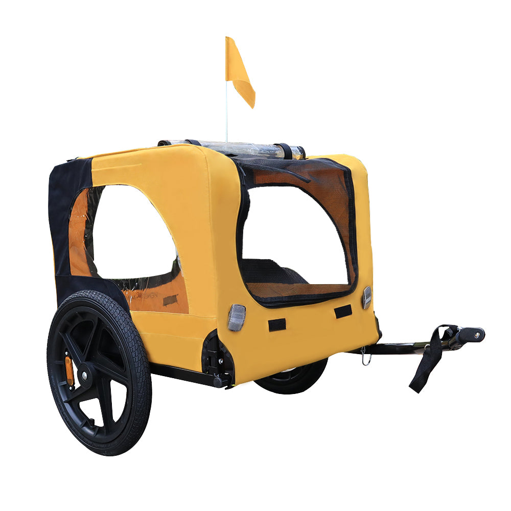 Foldable Dog Bike Trailer & Pet Stroller – Heavy Duty 2-in-1 Carrier for Dogs Up to 88 lbs