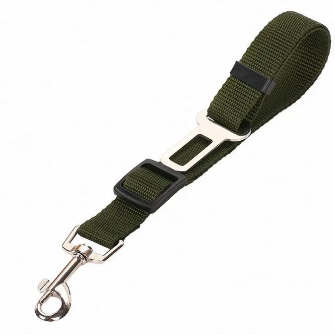 Dog Car Safety Belt – Adjustable Nylon Seatbelt for Dogs & Cats