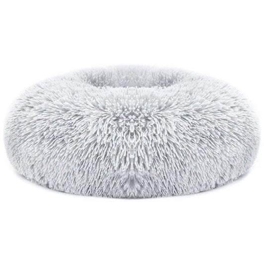 Calming Donut Dog Bed – Soft Plush Anti-Anxiety Pet Bed (Size L)
