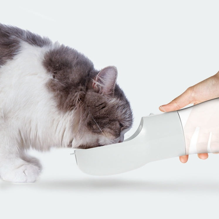 2-in-1 Adventure Flask — Portable Water & Snack Dispenser for Dogs & Cats