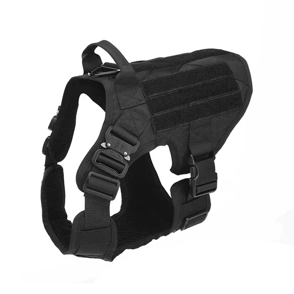 Elite Military Tactical Dog Harness - Heavy-Duty No-Pull Vest for German Shepherds & Large Breeds