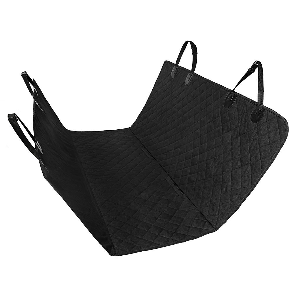 Luxury Dog Car Seat Cover - Mesh View Hammock & Waterproof Rear Seat Protector
