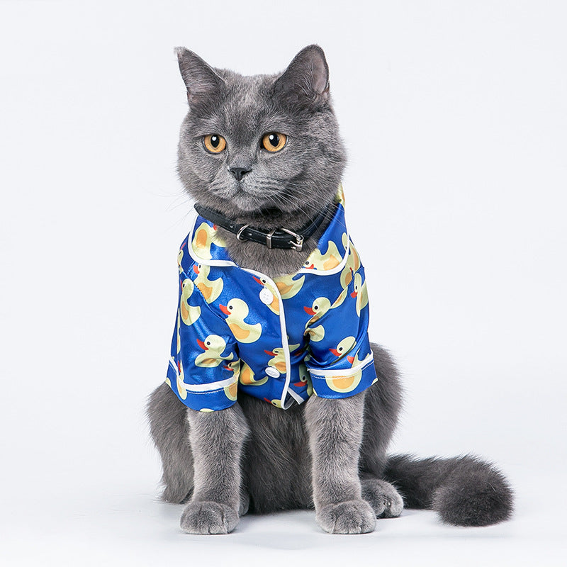 Duck Home Wear Soft Dog Pajamas - Warm Winter Onesie for Dogs & Cats