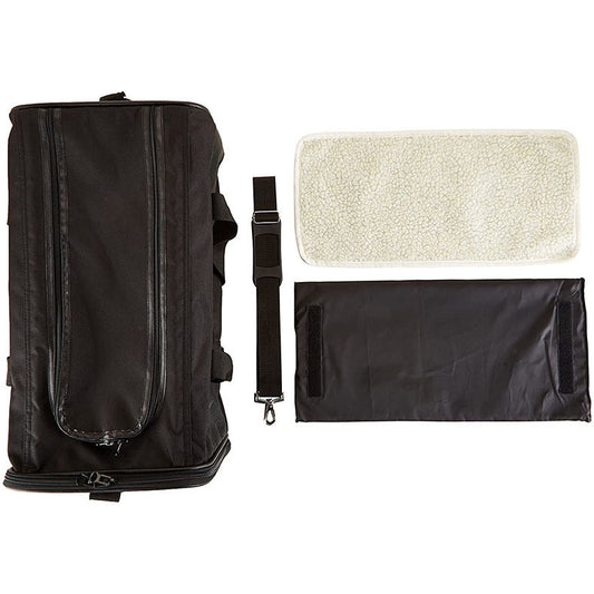 Foldable Pet Travel Carrier - 600D Oxford Cloth Shoulder Bag for Cats & Small Dogs