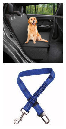 Luxury Dog Car Seat Cover - Mesh View Hammock & Waterproof Rear Seat Protector