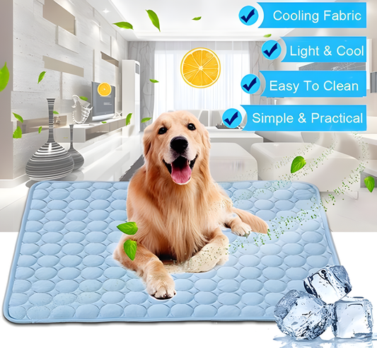 Ice Silk Pet Cooling Mat – Instant Heat Relief for Dogs & Cats | GianfiStore™