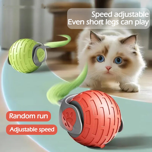 Smart Gravity Cat Toy Ball - Automatic Self-Rolling & Sudden Move Hunter Toy