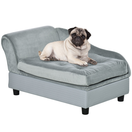 Luxury Dog Chaise Lounge Sofa – Hidden Storage Compartment | GianfiStore™