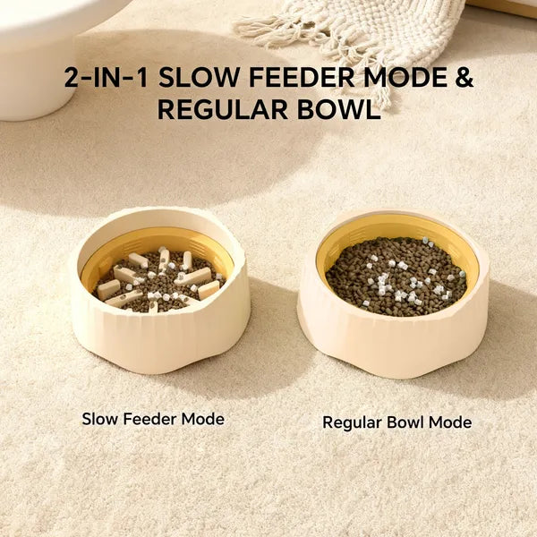 GianfiStore™ 2-in-1 Pet Slow Feeder Bowl — Anti-Choke Maze Design with Non-Slip Feet for Cats & Dogs