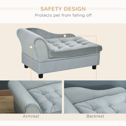 Luxury Dog Chaise Lounge Sofa – Hidden Storage Compartment | GianfiStore™