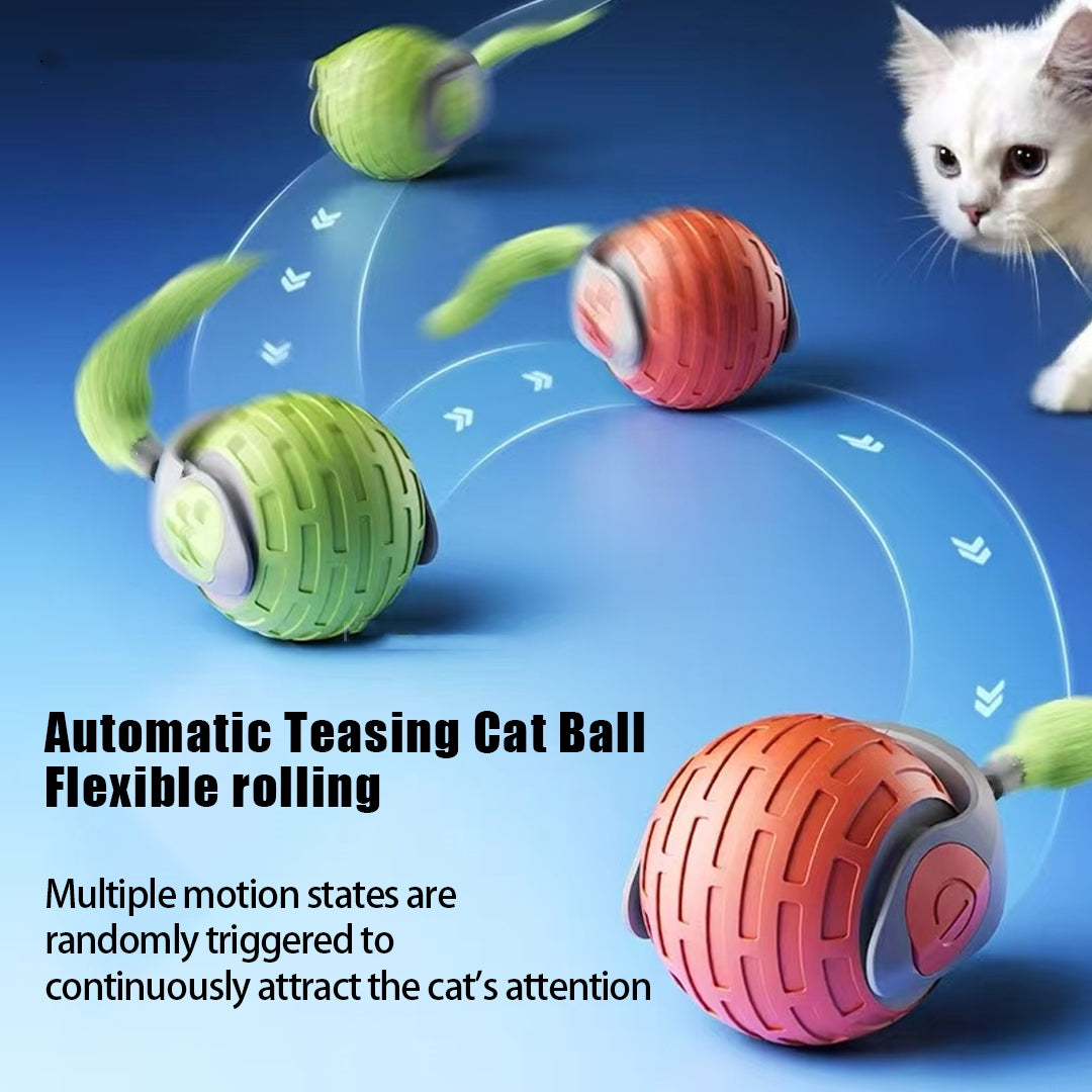Smart Gravity Cat Toy Ball - Automatic Self-Rolling & Sudden Move Hunter Toy