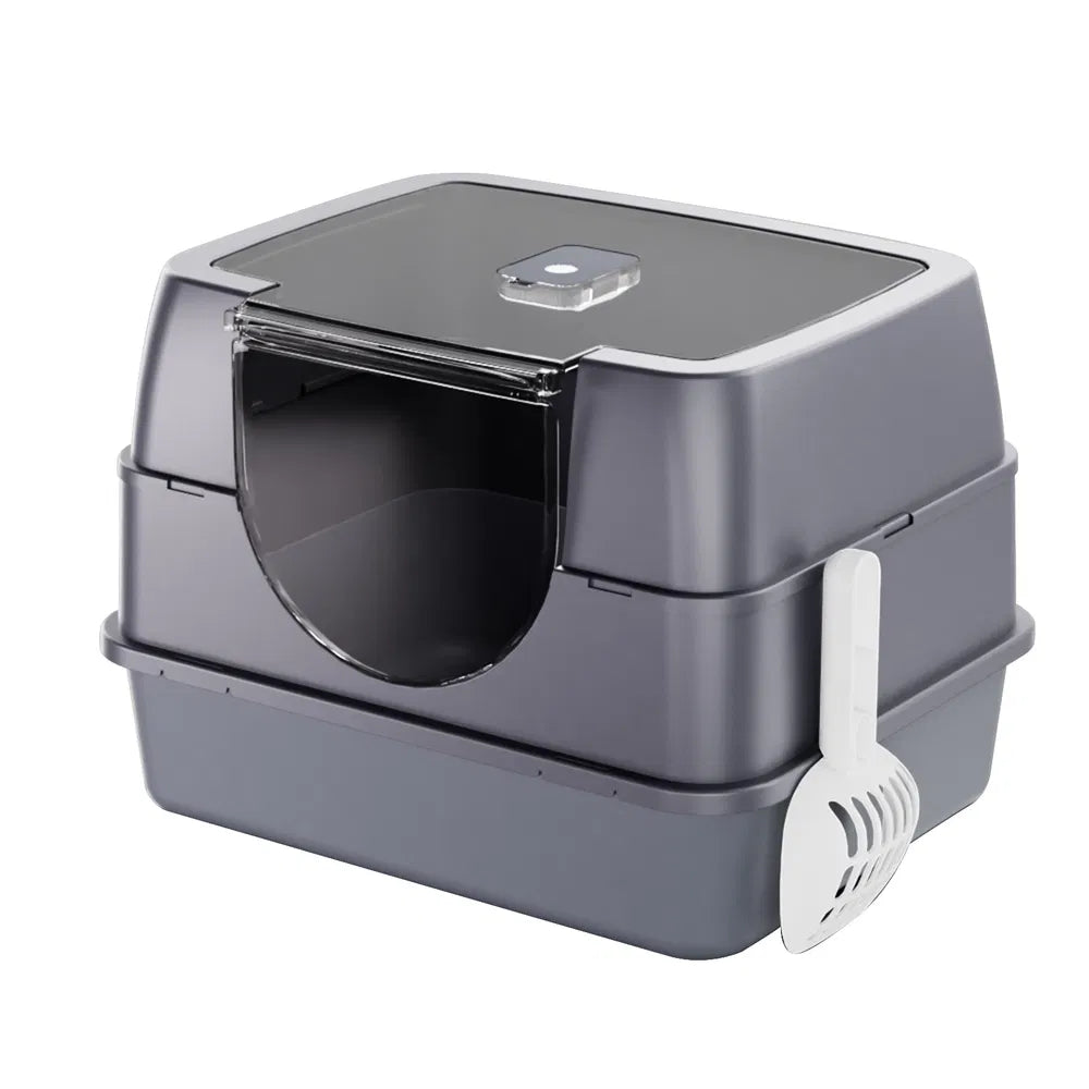 Fully detachable cat litter box components easy deep cleaning no hidden dirt