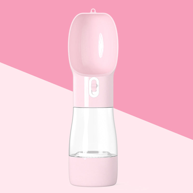 2-in-1 Adventure Flask — Portable Water & Snack Dispenser for Dogs & Cats