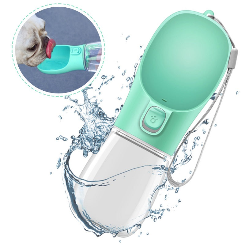 Portable Pet Water Bottle — Leak-Proof One-Touch Travel Flask for Dogs & Cats