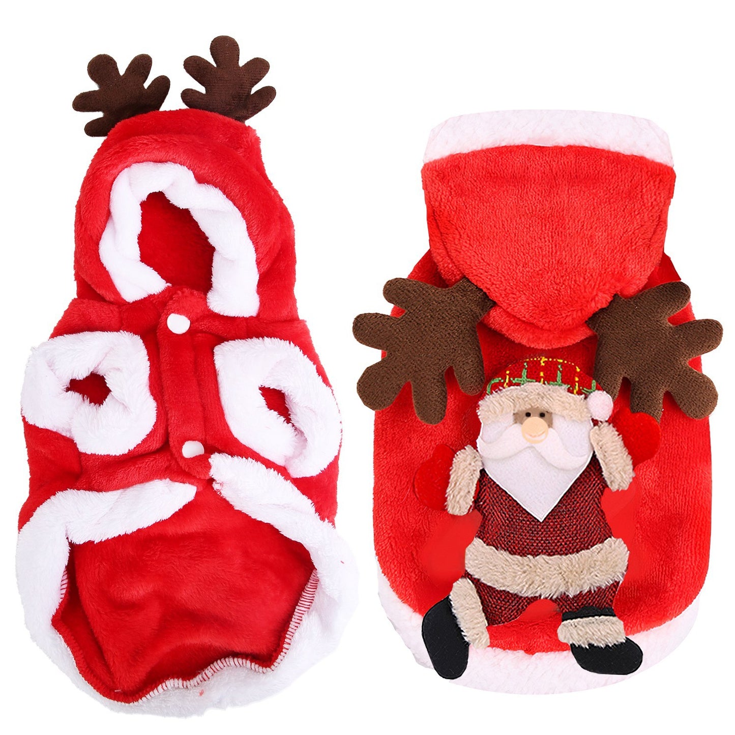 Santa Rider Dog & Cat Costume - Funny Christmas Pet Cosplay Outfit