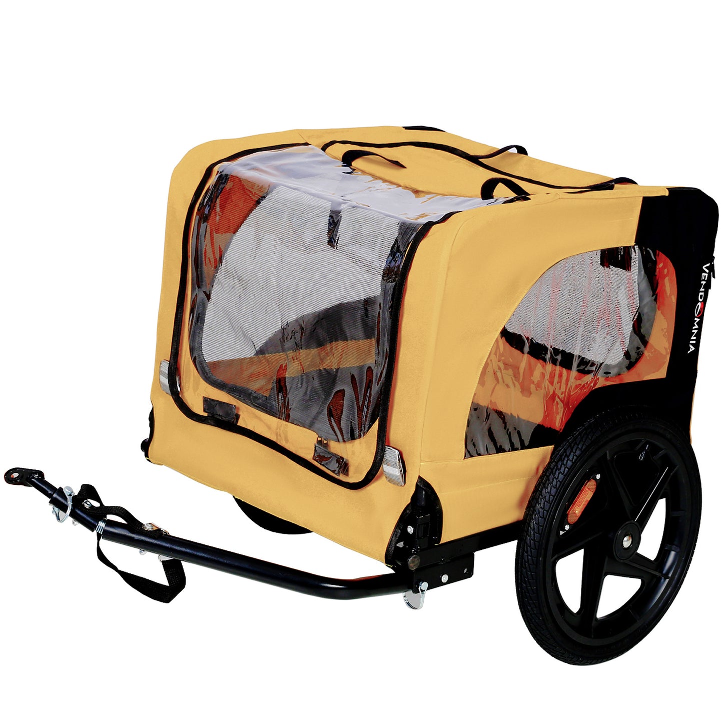 Foldable Dog Bike Trailer & Pet Stroller – Heavy Duty 2-in-1 Carrier for Dogs Up to 88 lbs