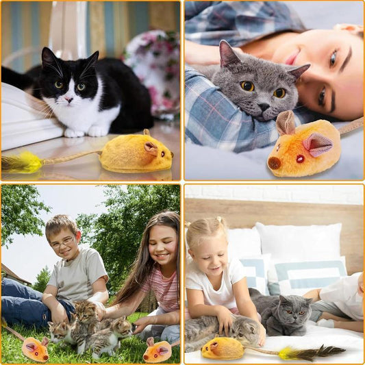 Interactive LED Magic Mouse Cat Toy - Automatic USB Rechargeable Hunter with Realistic Sounds