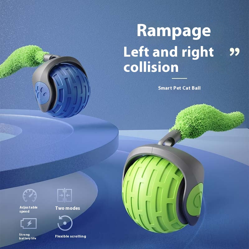 Smart Gravity Cat Toy Ball - Automatic Self-Rolling & Sudden Move Hunter Toy