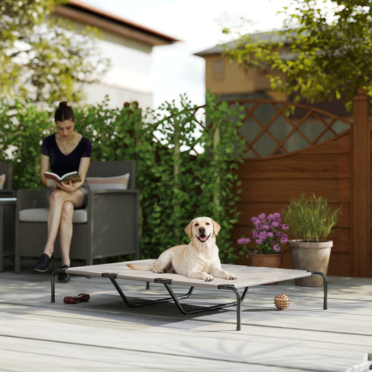 Elevated Dog Bed for Large Breeds - Breathable Mesh Raised Cot | Outdoor & Indoor