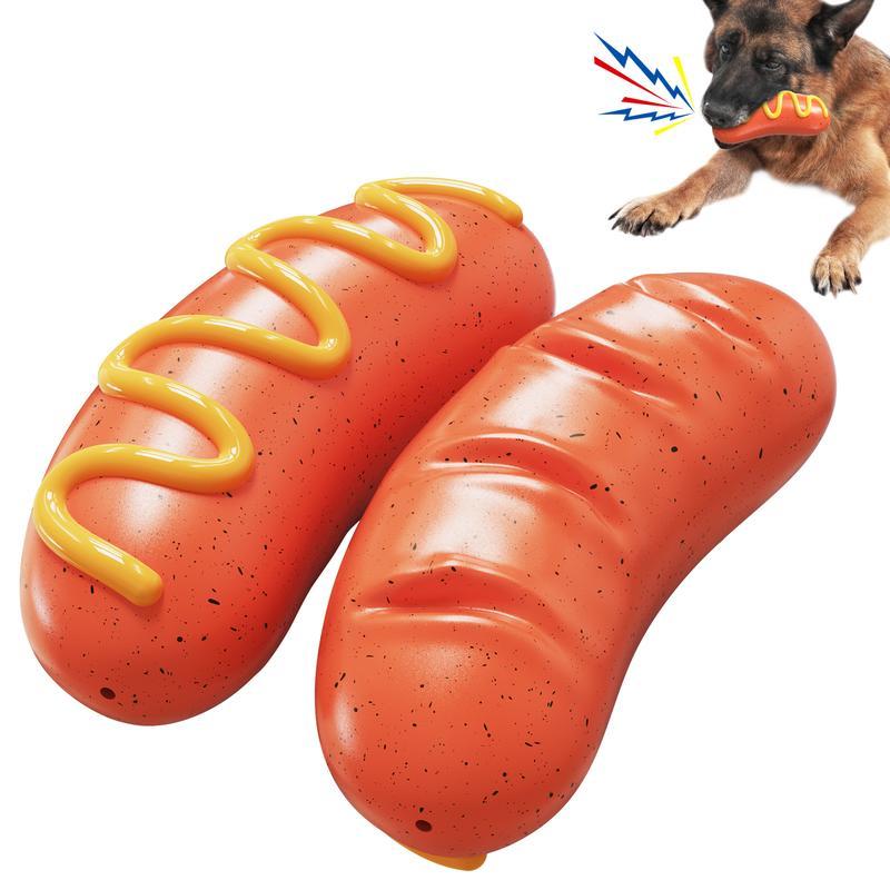 3-in-1 Squeaky Dog Chew Toy — Indestructible Dental Molar Cleaner for Aggressive Chewers