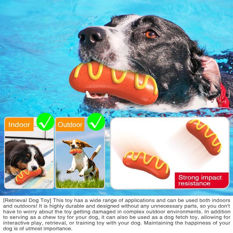 3-in-1 Squeaky Dog Chew Toy — Indestructible Dental Molar Cleaner for Aggressive Chewers