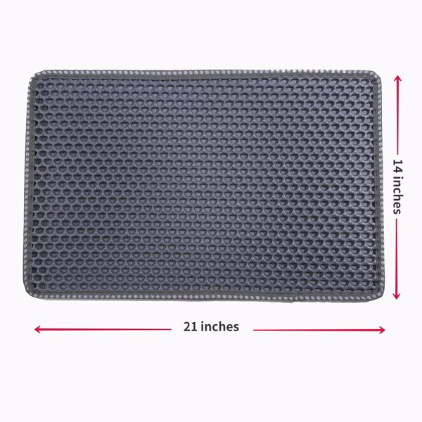 Double-Layer Cat Litter Mat - Waterproof Honeycomb Trapper | Easy-Clean & Paw-Friendly
