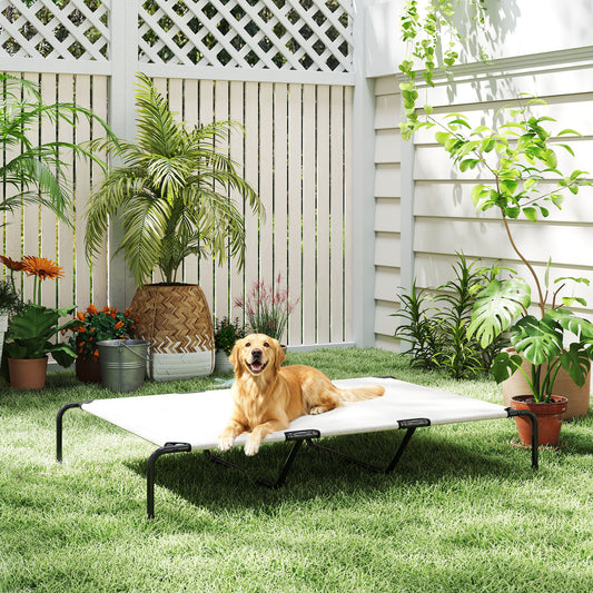 Elevated Dog Bed for Large Breeds - Breathable Mesh Raised Cot | Outdoor & Indoor