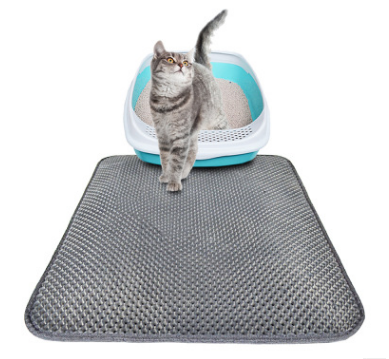 Honeycomb Cat Litter Mat - Waterproof & Urine-Proof Double Layer Trapping Pad