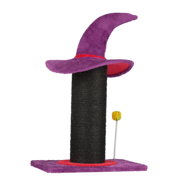 Wizard Hat Cat Scratching Post with Spring Ball Toy