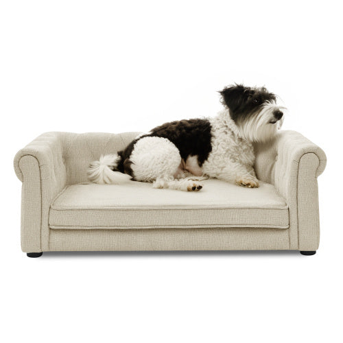 Elegant Rectangular Pet Bed - Premium Support Couch for Medium & Large Dogs