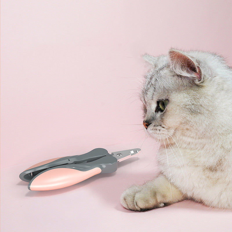 Professional Pet Nail Clippers - Heavy-Duty Stainless Steel Trimmer with Safety Guard