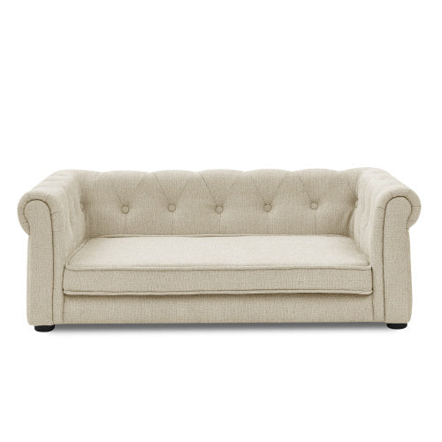Elegant Rectangular Pet Bed - Premium Support Couch for Medium & Large Dogs
