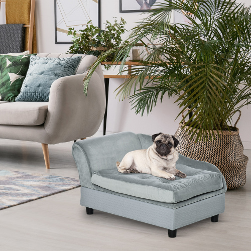 Luxury Dog Chaise Lounge Sofa – Hidden Storage Compartment | GianfiStore™