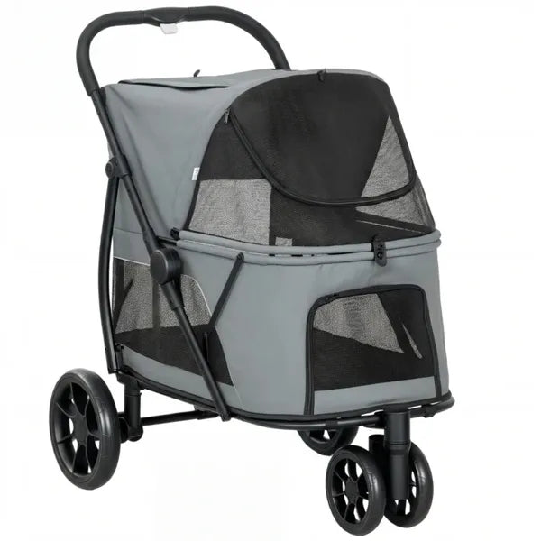 Dog Stroller for Medium Dogs - All-Terrain Wheels | Foldable Pet Stroller up to 44 lbs
