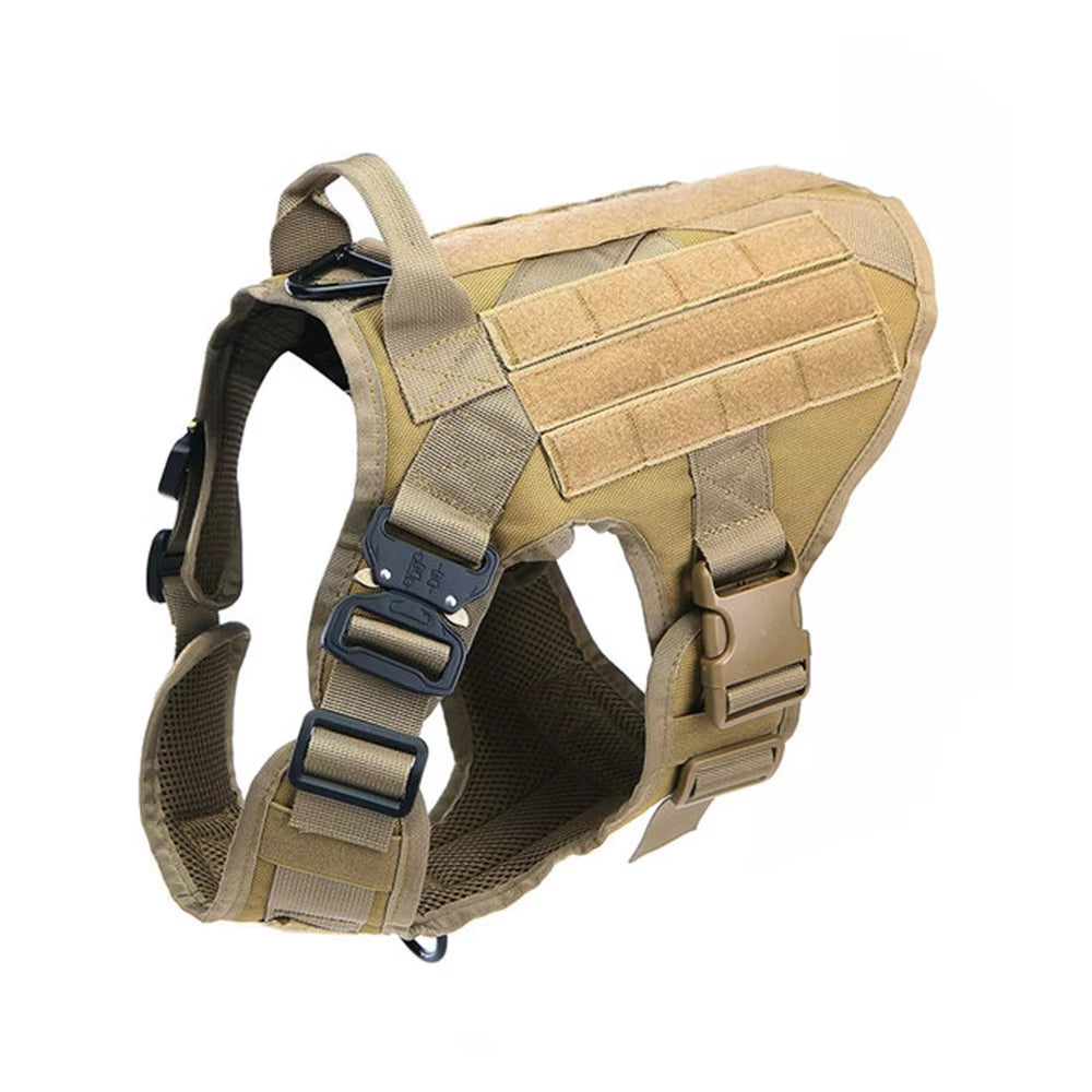 Elite Military Tactical Dog Harness - Heavy-Duty No-Pull Vest for German Shepherds & Large Breeds