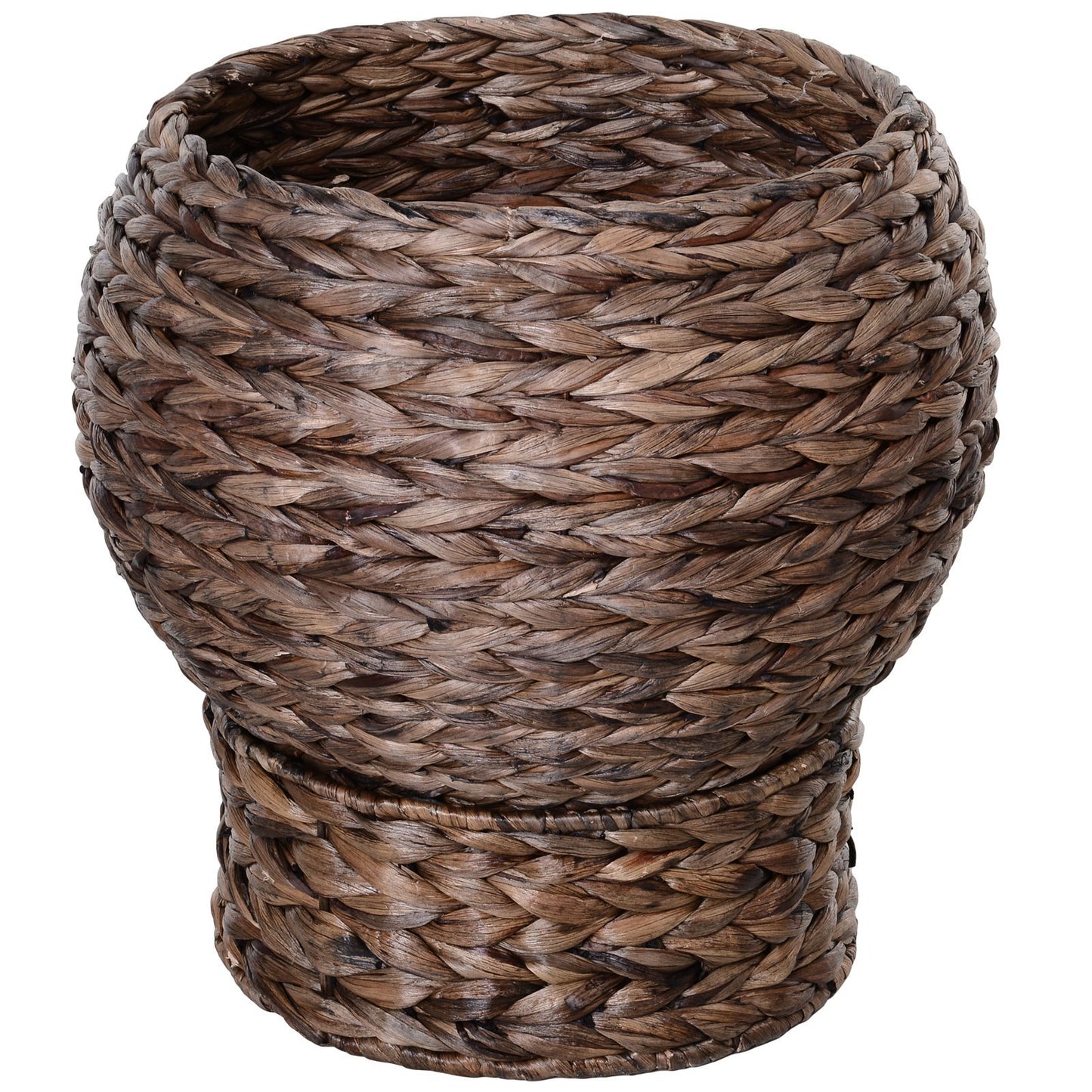 Handcrafted Elevated Rattan Cat Bed with Rotating Basket