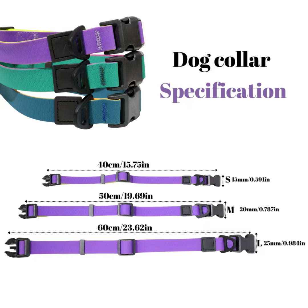 GianfiStore Honeycomb Dog Leash & Collar Set – all colors blue orange green purple yellow