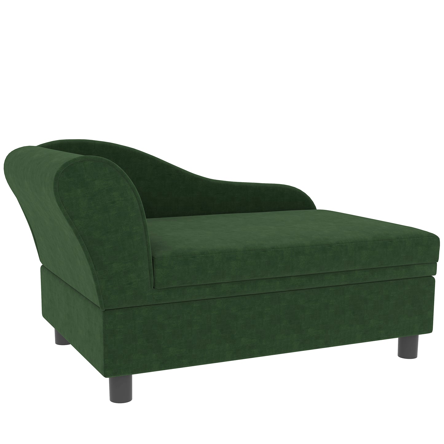 Emerald green luxury pet sofa with 23L hidden storage - GianfiStore premium pet furniture