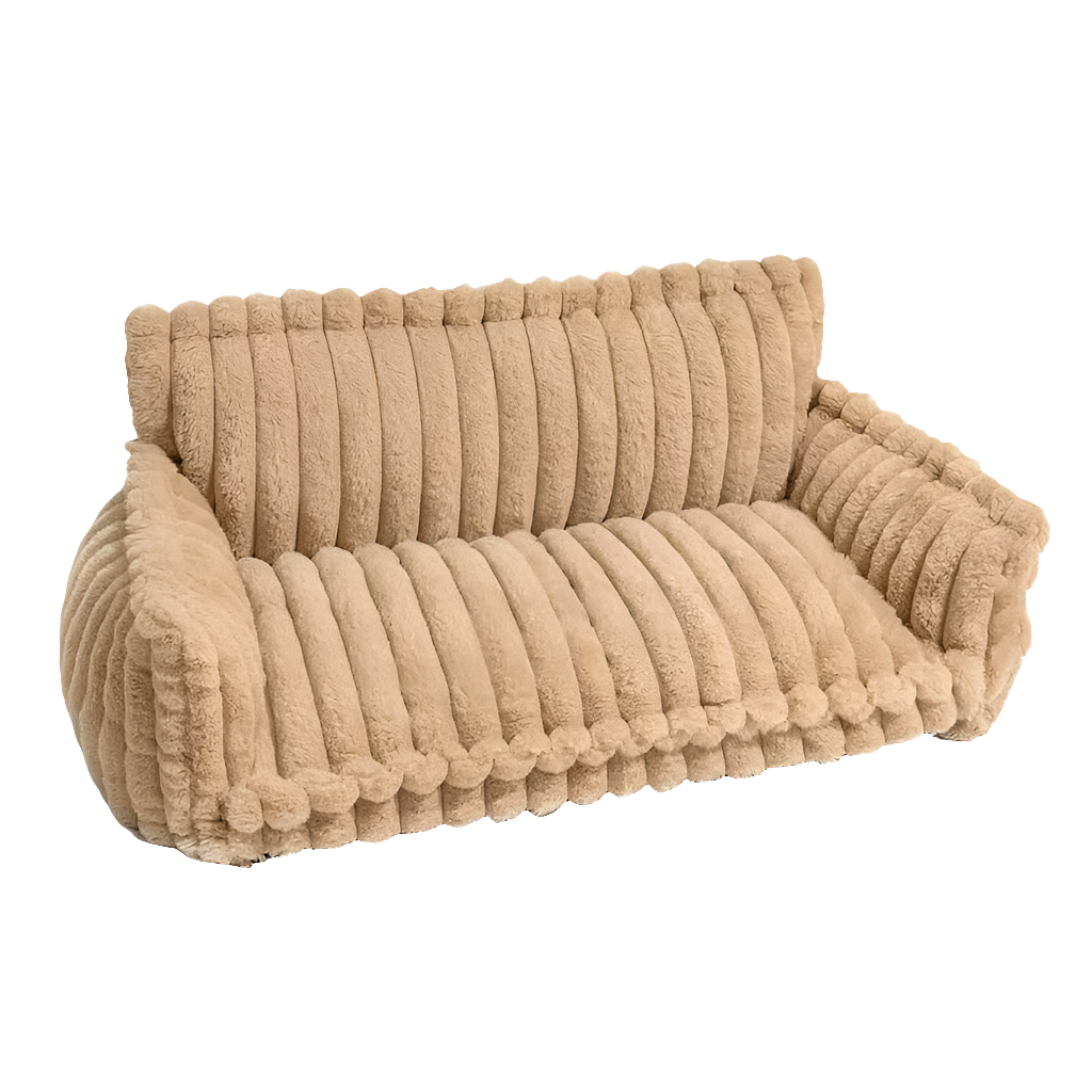 Luxury Orthopedic Pet Sofa - All-Season Warm Cat & Dog Bed with Removable Cushion