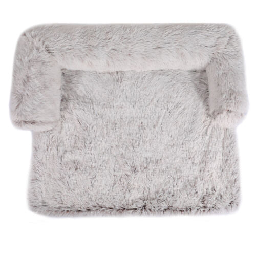 GianfiStore™ Fluffy Dog Sofa Bed – Plush Calming Mat with Raised Borders for Floor & Furniture | Machine Washable