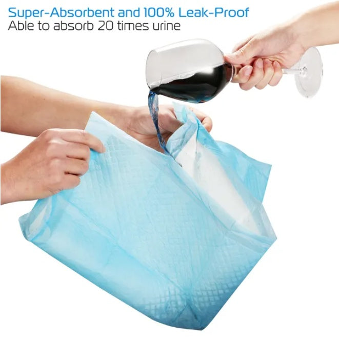 Ultra-Absorbent Dog Training Pads - 50pcs Leak-Proof Potty Mats for Puppies & Seniors