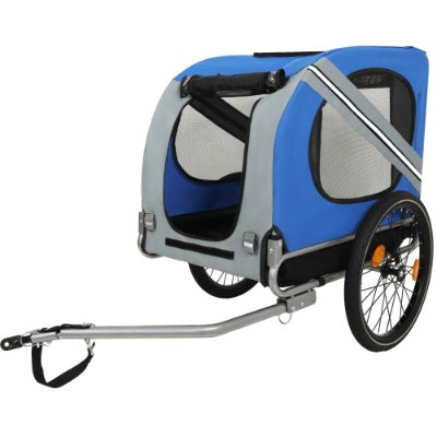 GianfiStore™ Large Folding Dog Bike Trailer — 120 lb All-Terrain Pet Carrier | Steel Frame