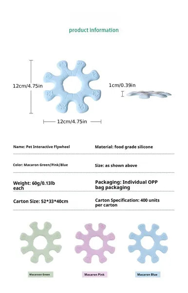Interactive Dog Flywheel Toy — High-Visibility Floating Frisbee | Gentle on Teeth & Gums