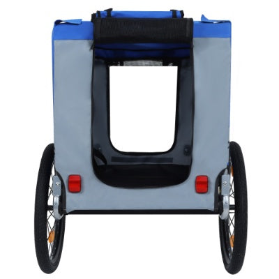 GianfiStore™ Large Folding Dog Bike Trailer — 120 lb All-Terrain Pet Carrier | Steel Frame