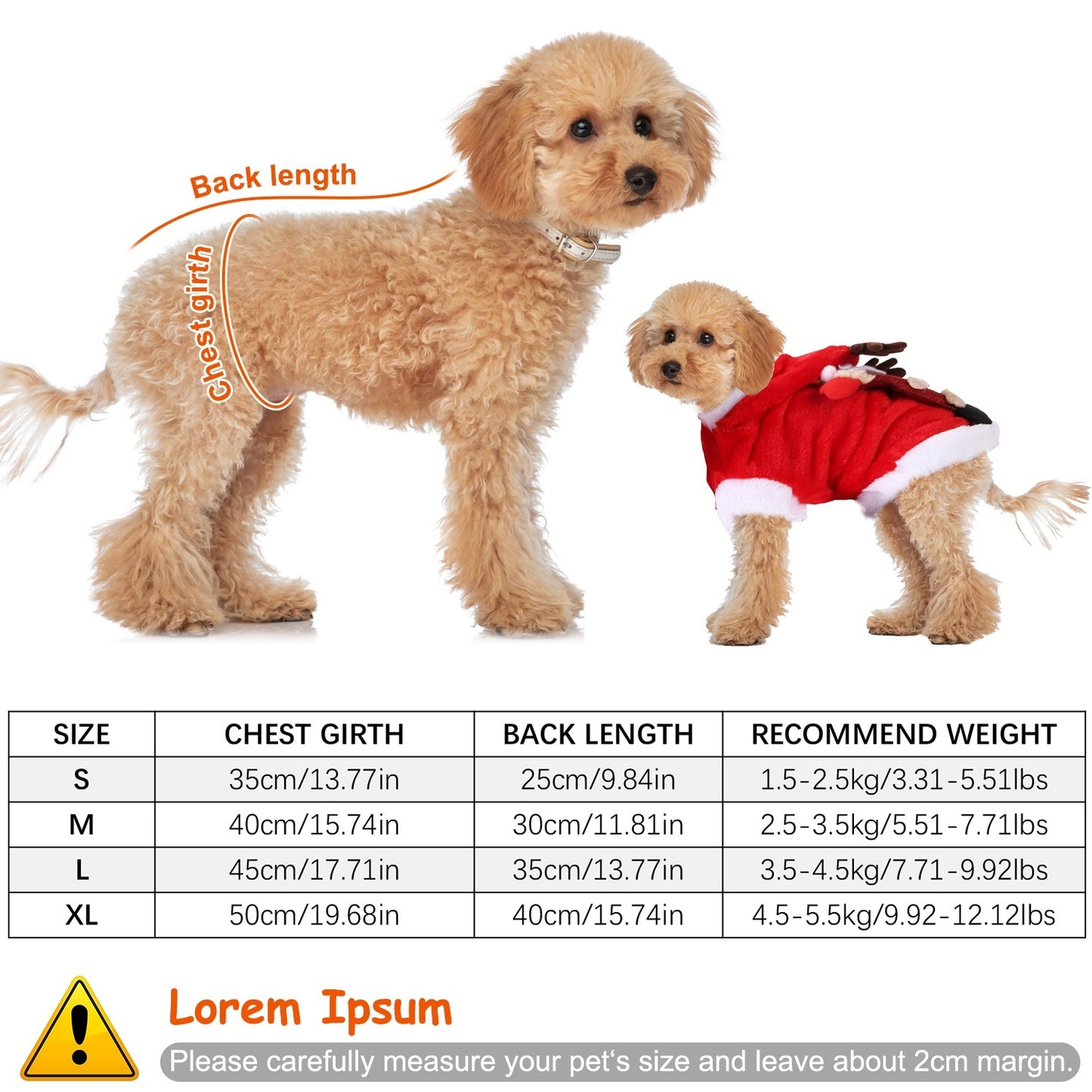 Santa Rider Dog & Cat Costume - Funny Christmas Pet Cosplay Outfit