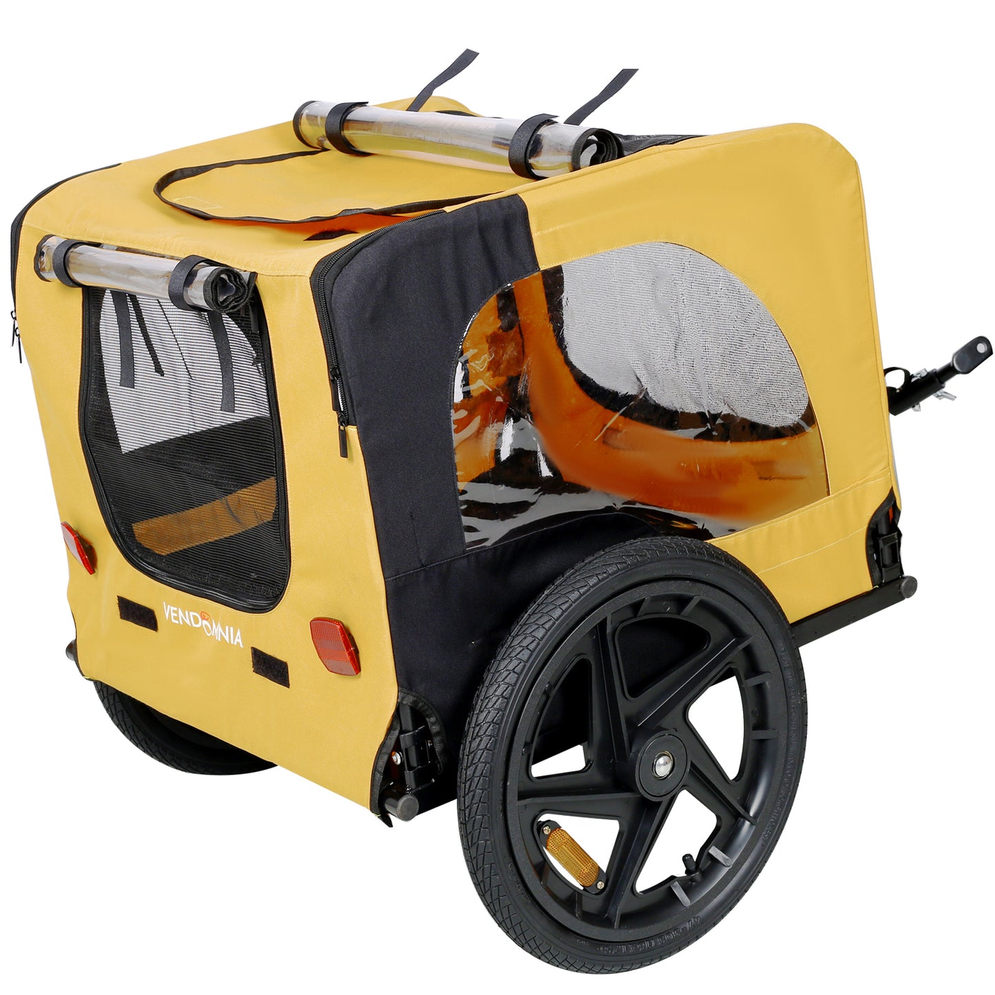 Foldable Dog Bike Trailer & Pet Stroller – Heavy Duty 2-in-1 Carrier for Dogs Up to 88 lbs