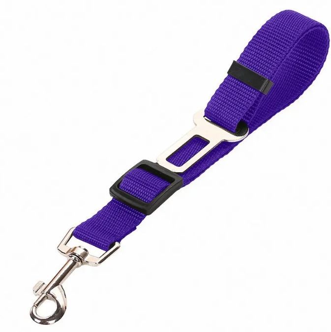 Dog Car Safety Belt – Adjustable Nylon Seatbelt for Dogs & Cats
